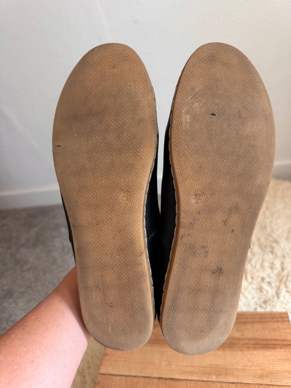 Charix Black Slip-On Leather Casual comfort Shoes 40 / 9.5 - Picture 9 of 16
